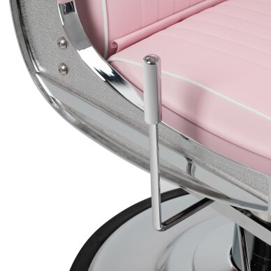 Barber chair Gabbiano Visionerio Pink and Chrome 6