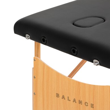Folding wooden massage table BALANCE 2 Black 190x70 3 Folding wooden massage table BALANCE 2 Black 190x70 3