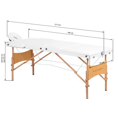 Folding wooden massage table BALANCE 3 White 190x70 17 Folding wooden massage table BALANCE 3 White 190x70 17