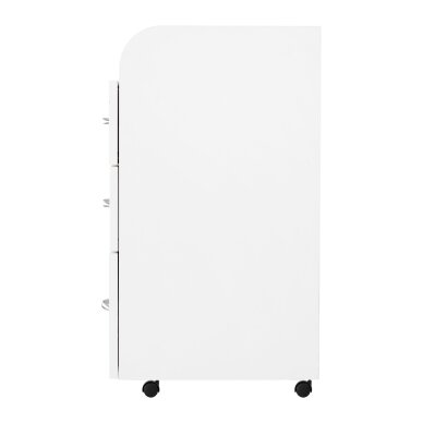 Косметическая тележка с ящиками, комбинированная, белая. 3 Косметическая тележка с ящиками, комбинированная, белая. 3