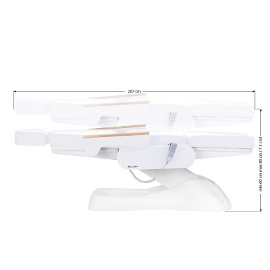 Fotel kosmetyczny elektryczny SILLON Lux 3 motors cold white 15