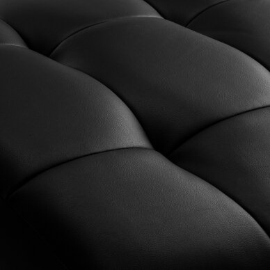 Wimpernverlängerungs-Kosmetikstuhl Sillon Alba, schwarz und gold 8