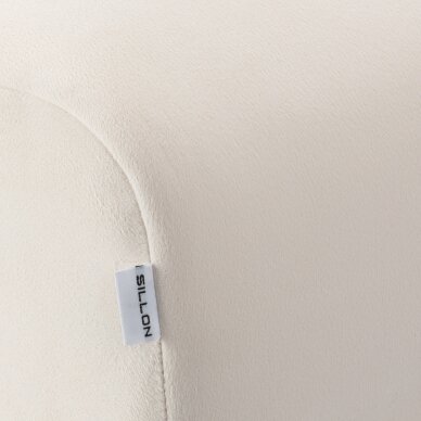 Ripsienpidennysten kosmetologituoli Sillon Umbra, valkoinen ja kulta 6