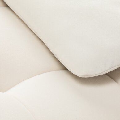 Ripsienpidennysten kosmetologituoli Sillon Umbra, valkoinen ja kulta 8