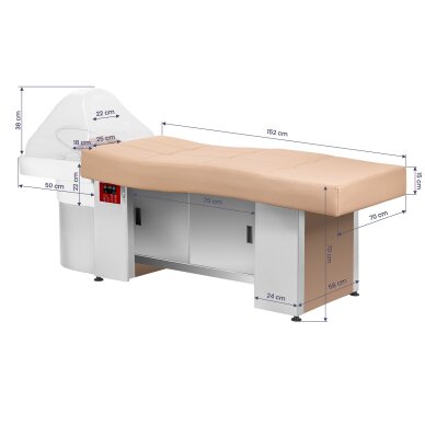 Hiustenpesusänky Head SPA -toiminnolla Gabbiano 017B Beige 16