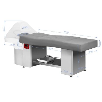 Plaukų plovimo gultas su Head SPA funkcija Gabbiano 017 Grey 15