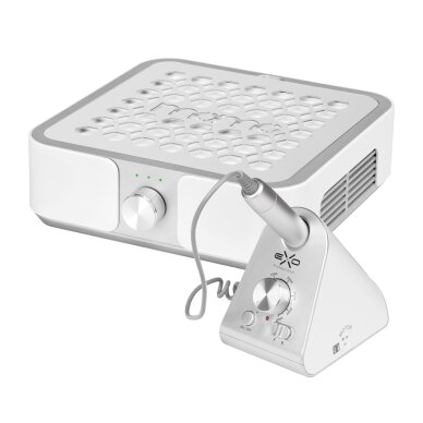 Komplekts: putekļu savācējs Momo P30 60W balts + nagu vīle Exo Silent SX7 Komplekts: putekļu savācējs Momo P30 60W balts + nagu vīle Exo Silent SX7