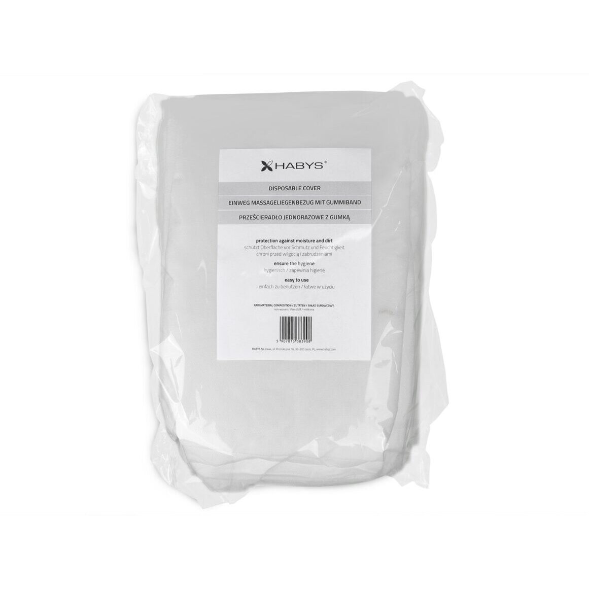 Vienkartiniai masažo stalo užvalkalai su guma, 10 vnt.