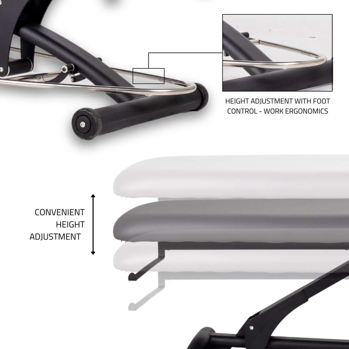 Comfort kiinteä hierontapöytä Agila 2 Touch Core Gray 4