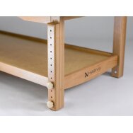 Paikallaan oleva hierontapöytä Nova Komfort Light Wood Ivory