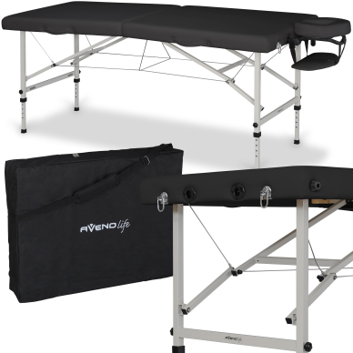 Складной массажный стол AvenoLife Torina 2 Black (Standard Line)