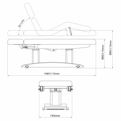 Стационарный массажный стол Gemini Flex HEAT So Skin Gray 15 Стационарный массажный стол Gemini Flex HEAT So Skin Gray 15