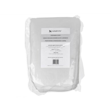 Vienkartiniai masažo stalo užvalkalai su guma, 10 vnt. Vienkartiniai masažo stalo užvalkalai su guma, 10 vnt.