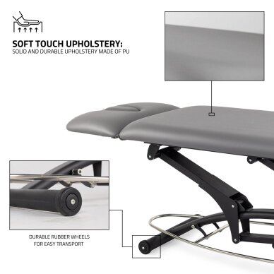 Stationäre Massageliege Agila 2 Touch Core Gray 1