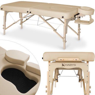 Massageliege für Schwangere Olivia Soft Touch Beige