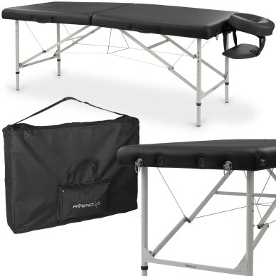 Folding massage table AvenoLife Verona 2 Black (Standard Line)