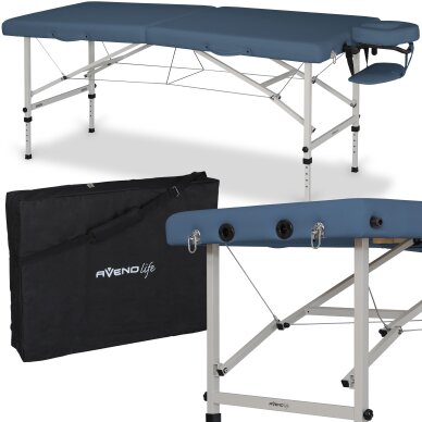 Sulankstomas masažo stalas AvenoLife Torina 2 Agate Blue (Standard Line)
