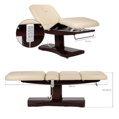 Comfort kiinteä hierontapöytä Libra 4 HEAT Skin Beige 7