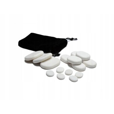 Marmor-Massagestein-Set, 15-tlg.