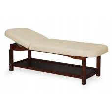 Stationary massage table Nova Dark Wood Beige