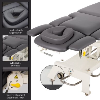 Stationäre Massageliege Evero X7 ERGO Touch Core Gray 9