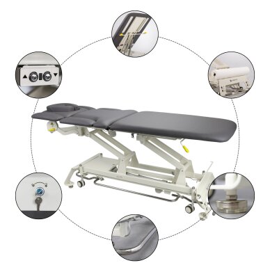Stationäre Massageliege Evero X7 ERGO Touch Core Gray 8