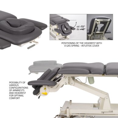 Comfort kiinteä hierontapöytäEvero X7 ERGO Touch Core Gray 5