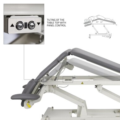 Comfort kiinteä hierontapöytäEvero X7 ERGO Touch Core Gray 13