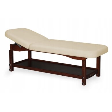 Statsionaarne massaažilaud Nova Dark Wood Beige
