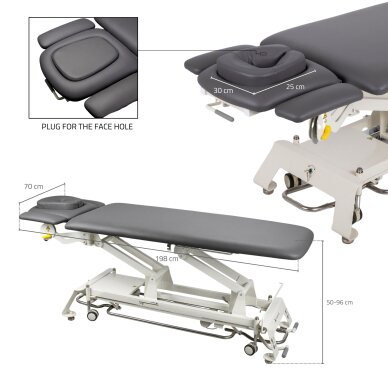 Stół do masażu stacjonarny Evero V4 ERGO Touch Core Gray 13