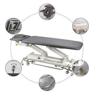 Stacionārs masāžas galds Evero V4 ERGO Touch Core Gray 15