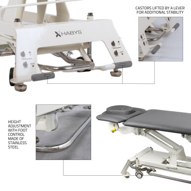 Stationary massage table Evero V4 ERGO Touch Core Gray 16