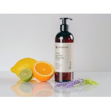 Citrusinių vaisių, levandų ir bergamotės masažinis aliejus, 500 ml