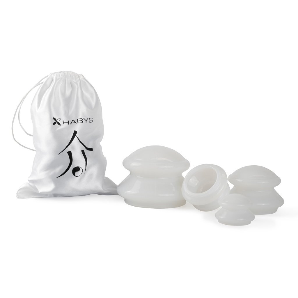 Silicone massage cups Habys 4 pcs. white