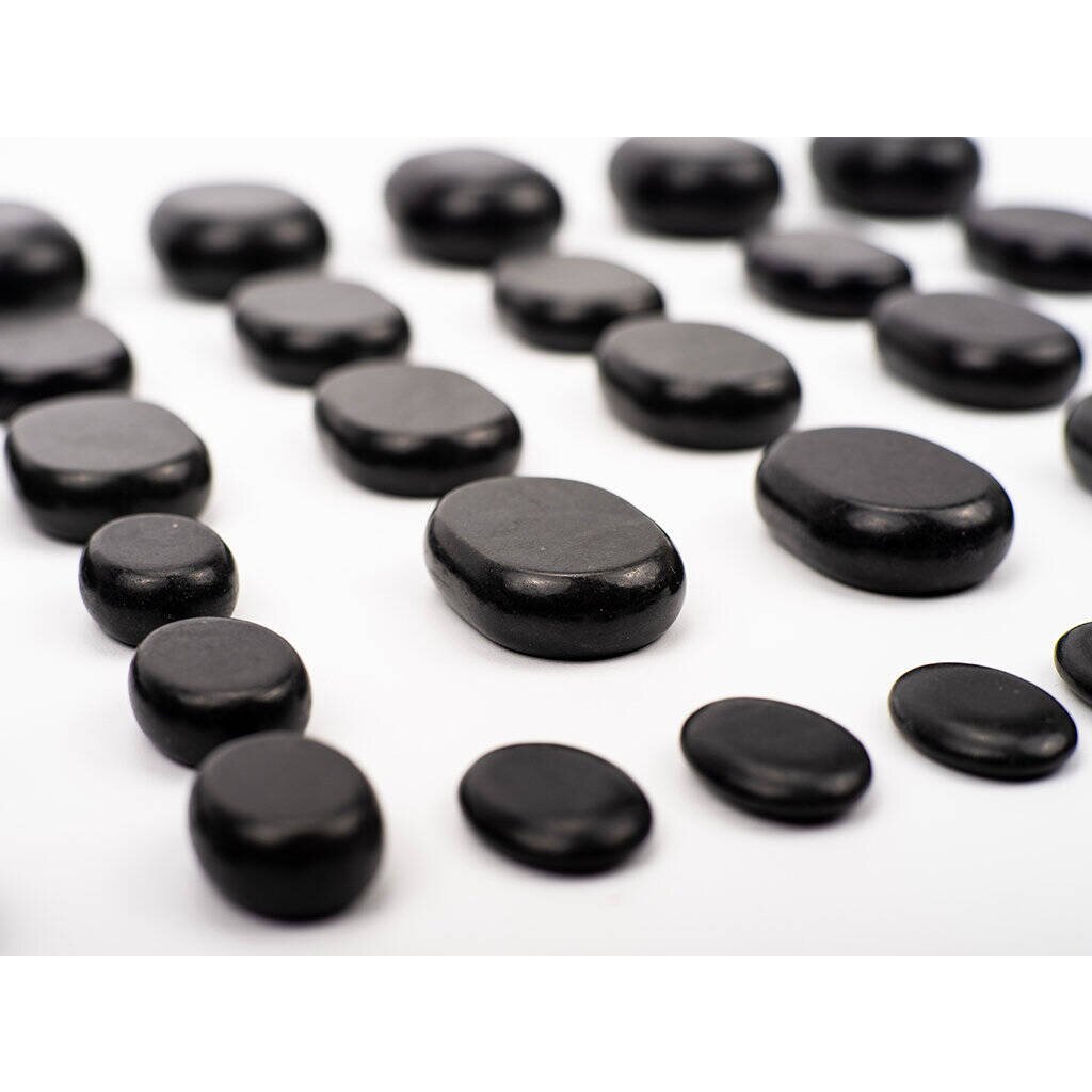 Massage stone set of volcanic basalt (36 stones) 1 Massage stone set of volcanic basalt (36 stones) 1