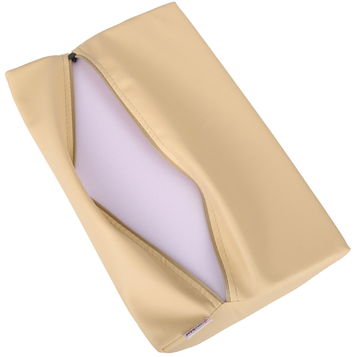 Poduszka do masażu lędźwiowego półkolista Aveno Life K533 40x25x5 cm, beżowa 1