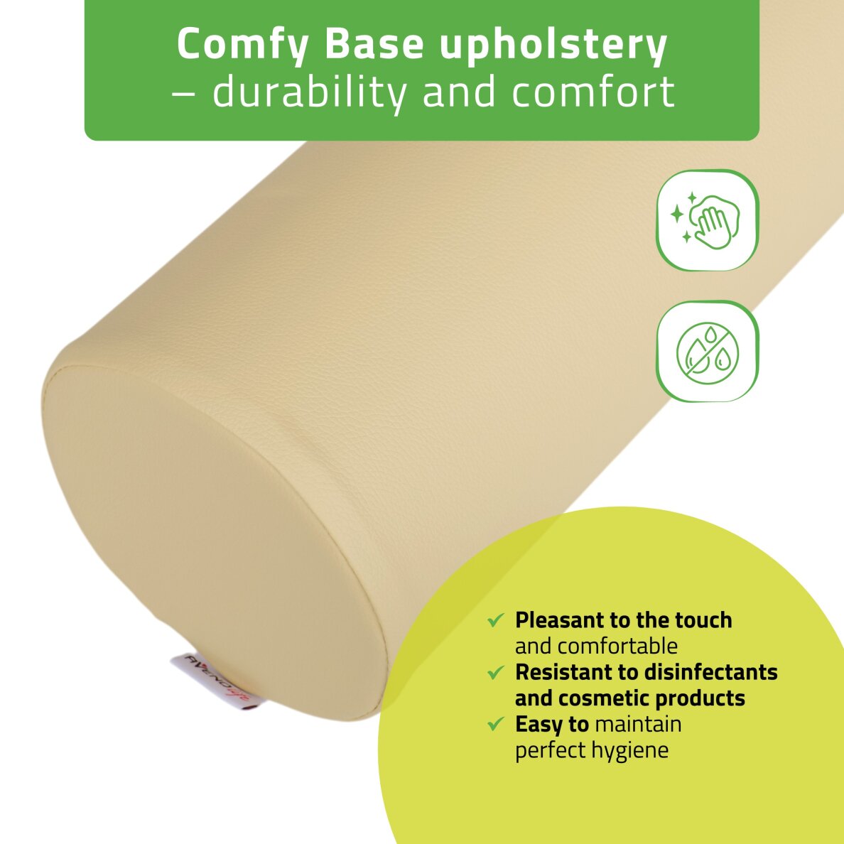 Okrągły wałek do masażu Aveno Life K533 15x60 cm, beżowy 3