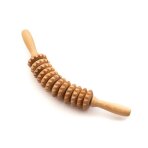 Medinis kūno masažo volelis iš buko medienos Medinis kūno masažo volelis iš buko medienos