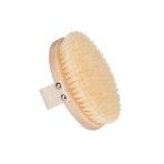 Sauso masažo šepetys su 100 % balintais šeriais Sauso masažo šepetys su 100 % balintais šeriais