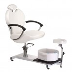 Pedikürestuhl mit Fußbad PEDICURE CHAIR COMFORT HYDRAULIC WHITE