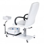 Pedikīra krēsls ar kāju vanniņu PEDICURE CHAIR SPA HYDRAULIC WHITE
