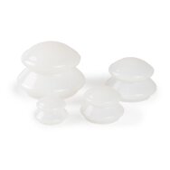 Силиконовые массажные чашки Habys, 4 шт., белые.