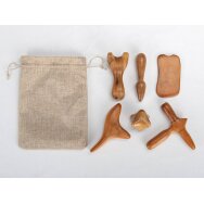 Wooden massage tool set (6 pcs.)
