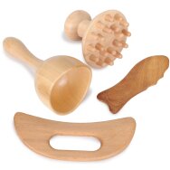 Wooden massage tool set (4 pcs.)