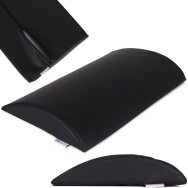 Halbkreisförmiges Lendenmassagekissen K515 40x25x5 cm, schwarz