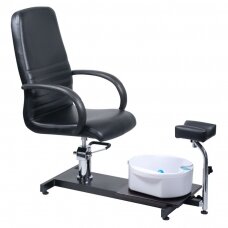 Pedikīra krēsls ar kāju vanniņu PEDICURE CHAIR SPA HYDRAULIC BLACK