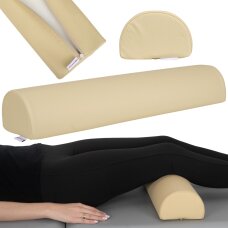 Puoliympyrän muotoinen rulla hierontapöydälle Habys 60×15×10 cm, beige Puoliympyrän muotoinen rulla hierontapöydälle Habys 60×15×10 cm, beige