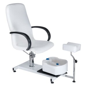 Pedikiūro krėslas su pėdų vonele PEDICURE CHAIR SPA HYDRAULIC WHITE Pedikiūro krėslas su pėdų vonele PEDICURE CHAIR SPA HYDRAULIC WHITE