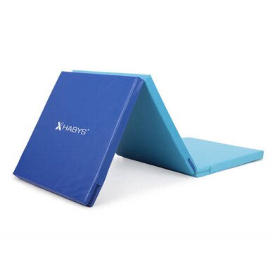 Sulankstomas gimnastikos čiužinys 180x60x5cm, blue