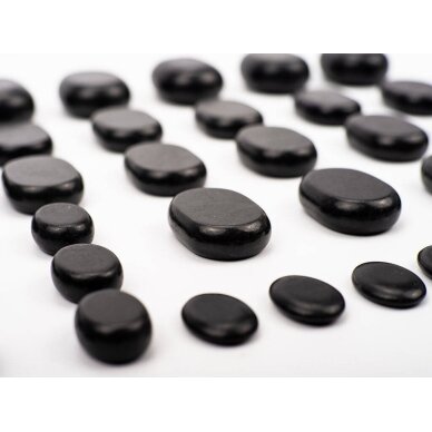 Massage stone set of volcanic basalt (36 stones) 1 Massage stone set of volcanic basalt (36 stones) 1